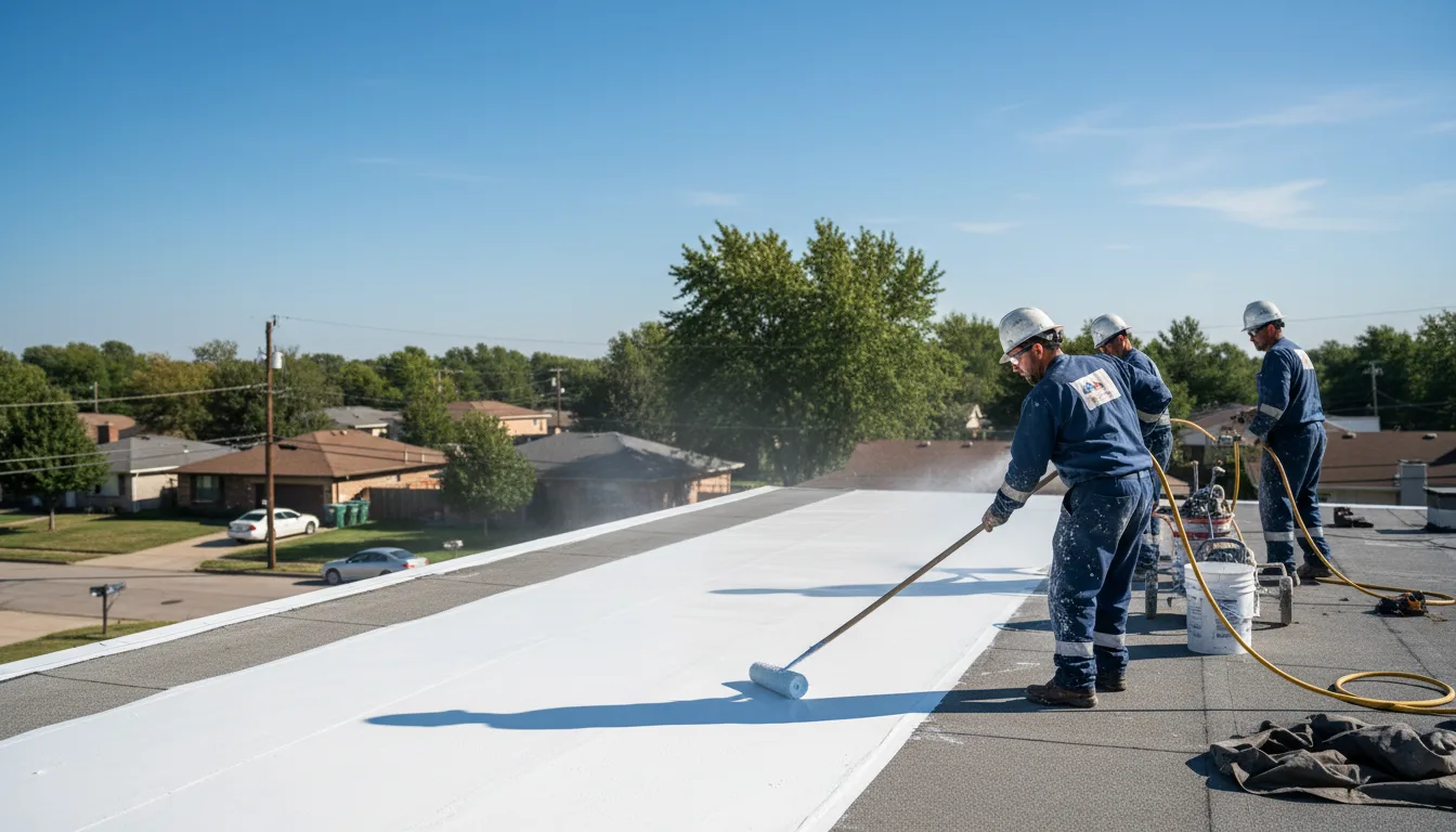 Commercial roof coating in Vacherie, LA near me